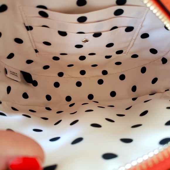 KATE SPADE Petal 3D Flower Orange Leather Crossbody Handbag--NEW! - Picture 11 of 13